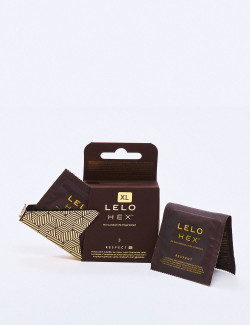 Preservativos Ultra Finos - Lelo Hex - Respect XL - Caja De 3