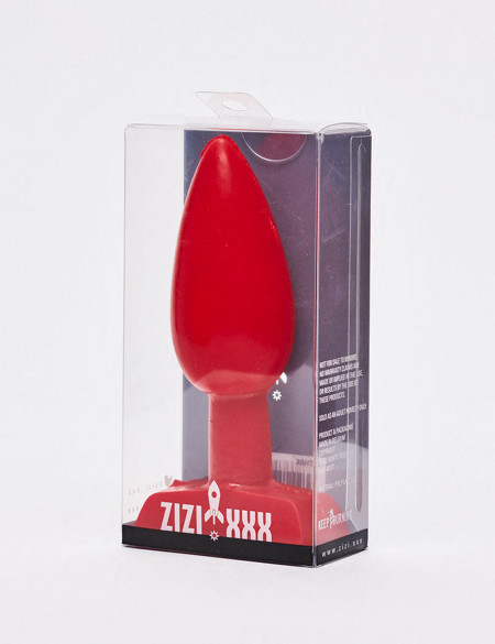 Plug anal - Raise - 11 cm - Rojo