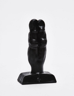 Plug anal Two fingers 10 cm Negro