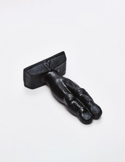 Plug anal Two fingers 10 cm Negro