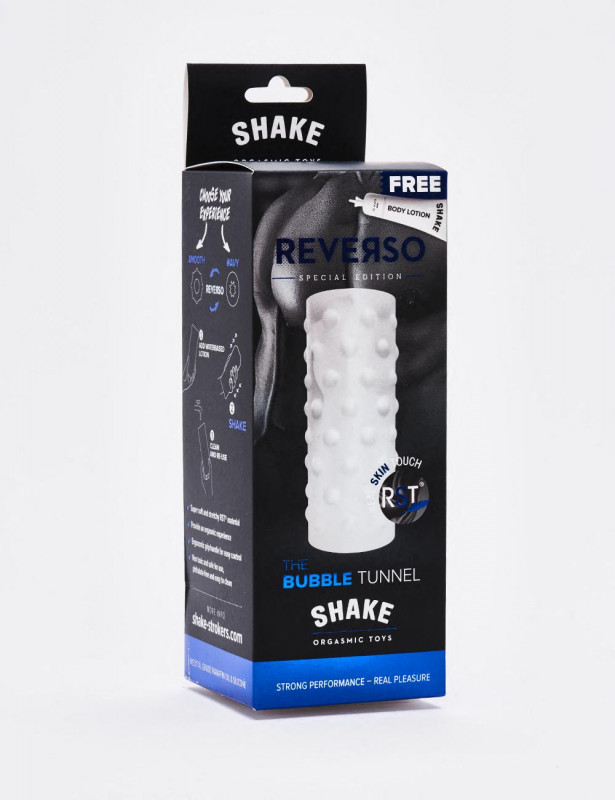 Masturbador Bubble Tunnel Shake Translucido Masturbador Bubble Tunnel Shake Translucido