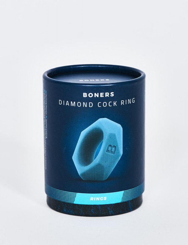 Anillo Para Pene En Silicona Boners – Forma De Diamante - Gris Anillo Para Pene En Silicona Boners – Forma De Diamante - Gris