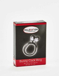 Anillo Para Pene En Silicona Bunny Malesation Negro