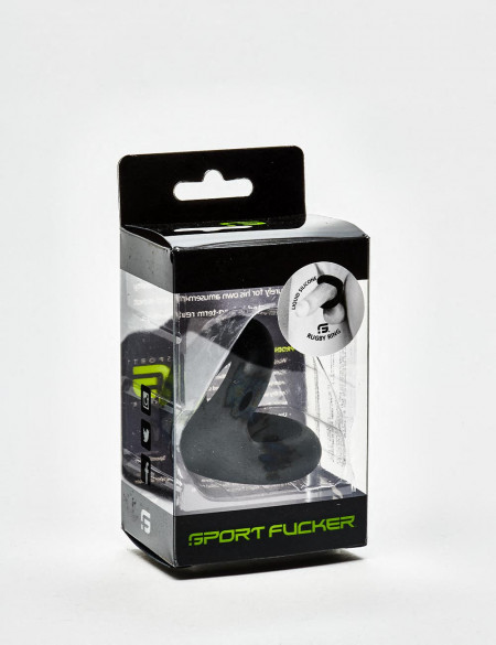 Anillo Para Pene En Silicona – Sport Fucker – Rugby Ring – Negro