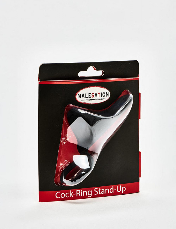 Anillo Para Pene En Silicona Malesation Stand Up Negro Anillo Para Pene En Silicona Malesation Stand Up Negro