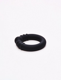 Anillo Para Pene En Silicona Steel Fusion Ring Holeshot Talla M Negro