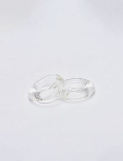 Anillo Para Pene En Silicona Zizi Top 2 Piezas Transparente