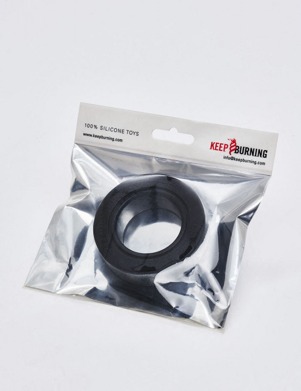Anillo Para Pene En Silicona Wide Ring Keep Burning Negro Anillo Para Pene En Silicona Wide Ring Keep Burning Negro