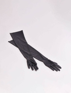 Accesorio Fetiche Guantes Para Fisting Látex Negros