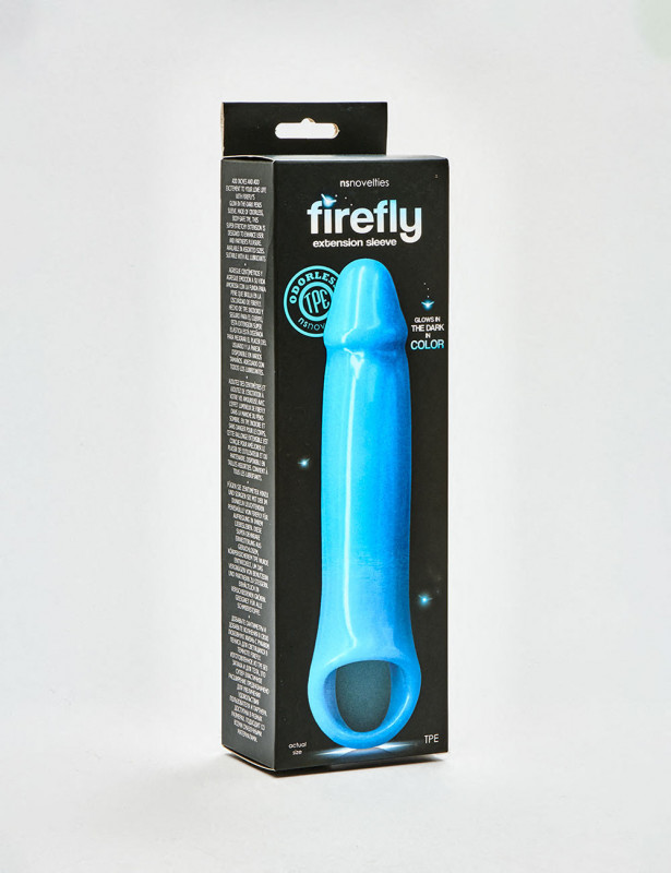 Funda Extensora Para Pene - Firefly Fantasy - Azul - Talla M Funda Extensora Para Pene - Firefly Fantasy - Azul - Talla M