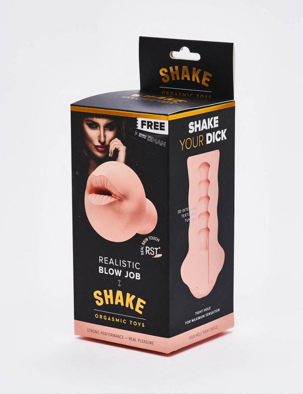 Masturbador Realista Shake - Blow Job - 15 cm Masturbador Realista Shake - Blow Job - 15 cm