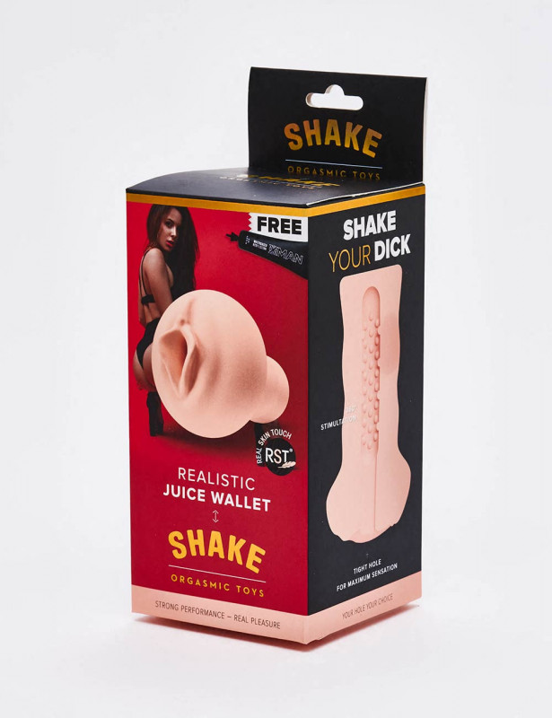 Masturbador Realista Shake - Juice Wallet - 15 cm Masturbador Realista Shake - Juice Wallet - 15 cm