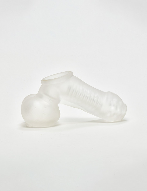 Masturbador Sack Jack - 2 en 1: Masturbador y Ballsling - 14 cm