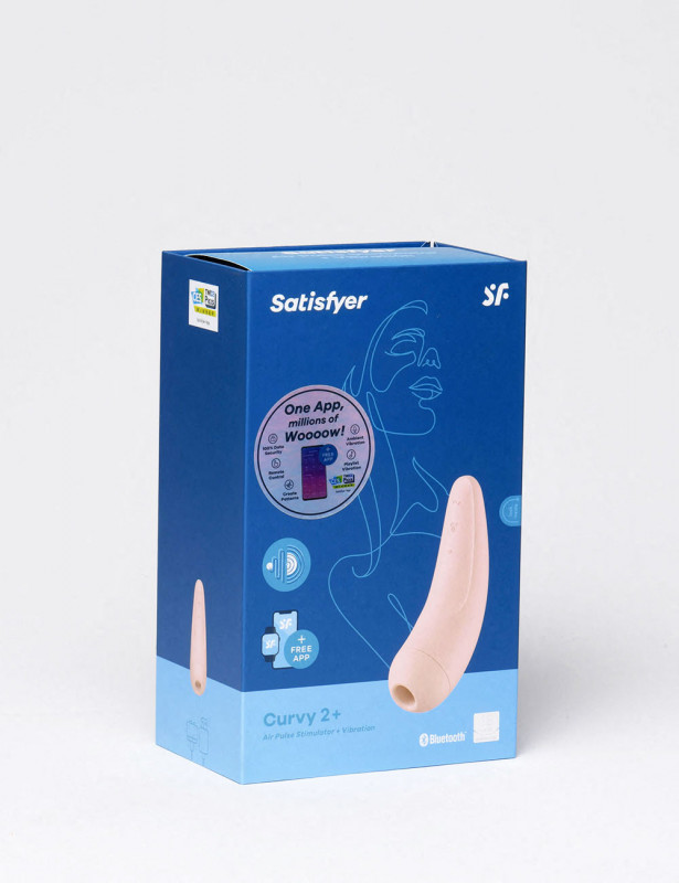 Vibrador Satisfyer Curvy 2+ - Succionador de Clítoris - Rosa Vibrador Satisfyer Curvy 2+ - Succionador de Clítoris - Rosa