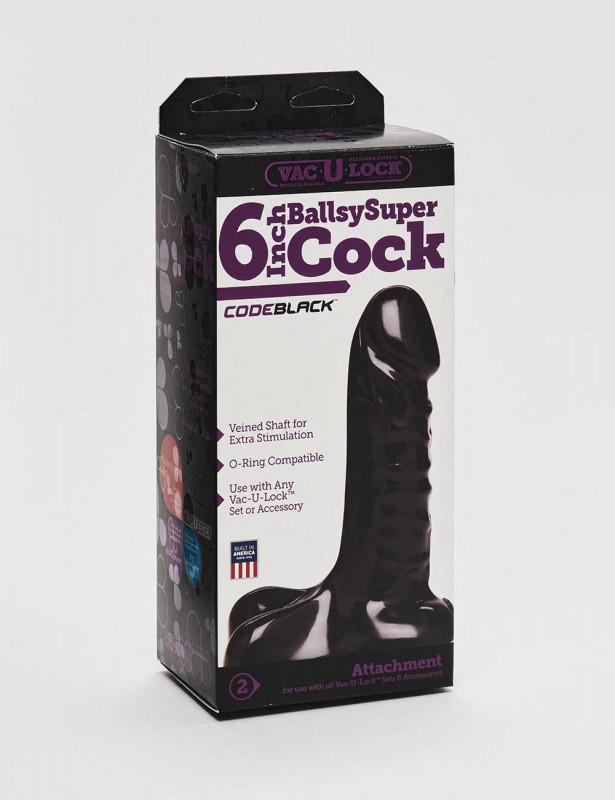 Consolador Realista Ballsy Super Cock – 15 cm – Negro Consolador Realista Ballsy Super Cock – 15 cm – Negro