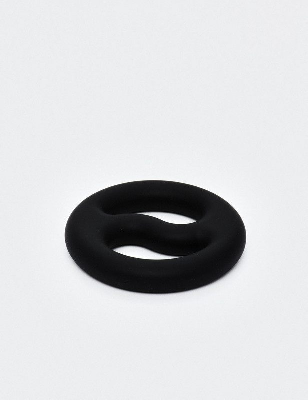 Anillo Para Pene Y Ball Stretcher Yin-Yang - Duo Ring - Silicona