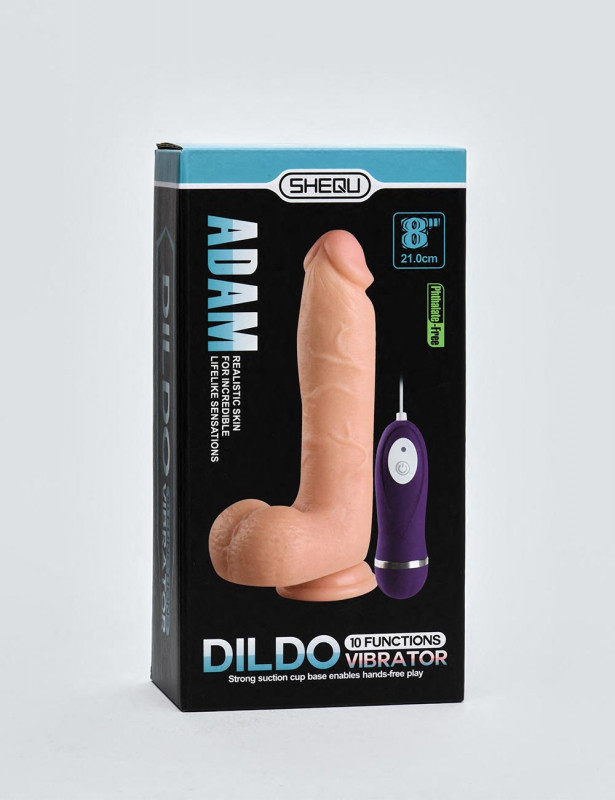 Consolador Realista Y Vibrador Adam