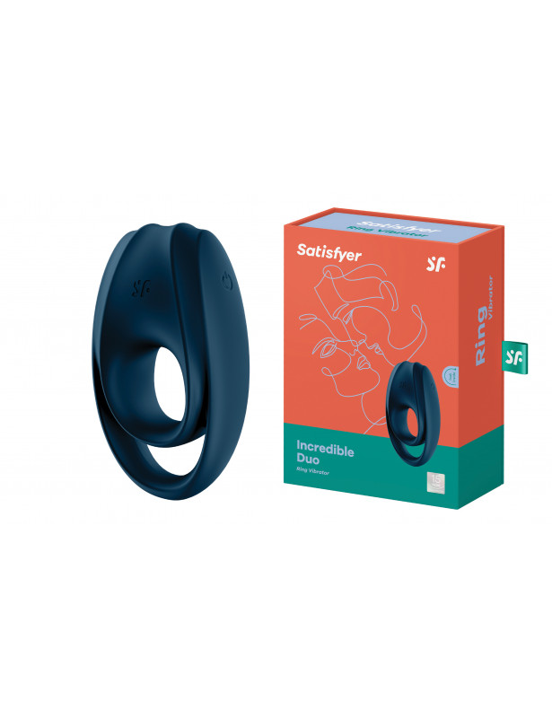 Anillo Vibrador Dúo SATISFYER azul