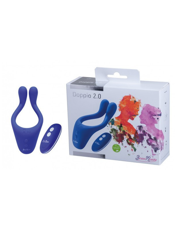 Vibrador Doppio Azul - BeauMoments