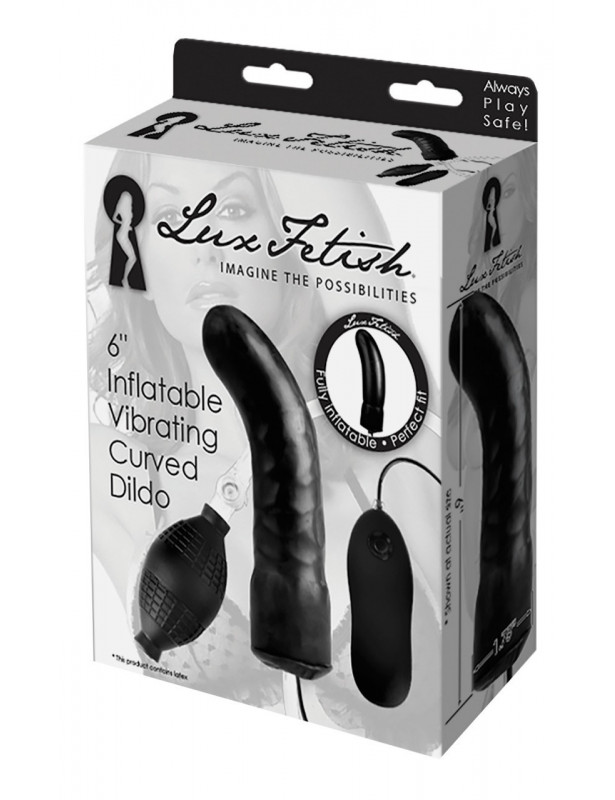 Dildo Vibrador Inflable Curvo 6' 15,2 cm - LUX FETISH