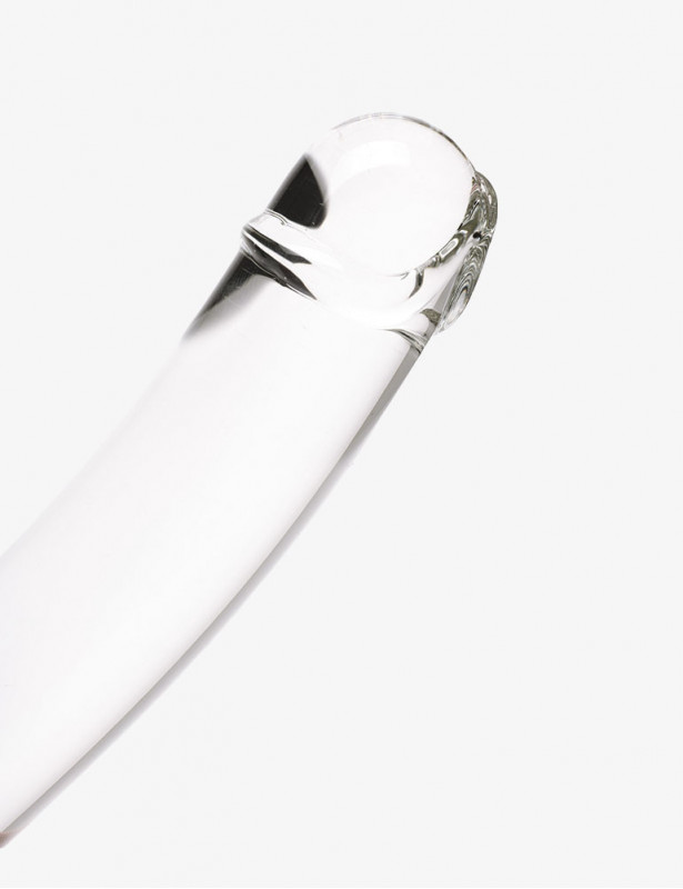 Consolador de Cristal Curvo Realista Punto G - GLÄS 2