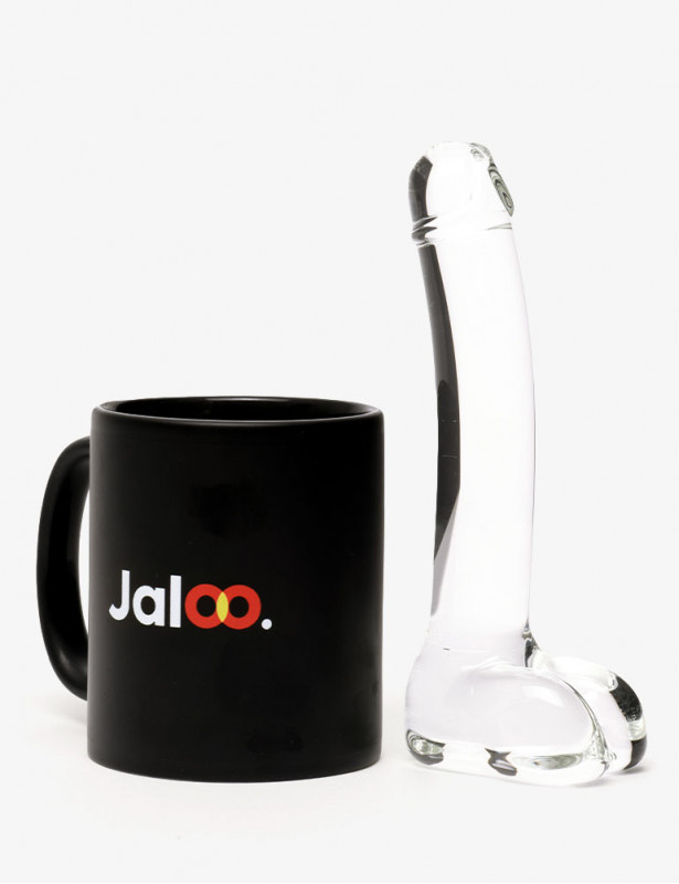 Consolador de Cristal Curvo Realista Punto G - GLÄS 3