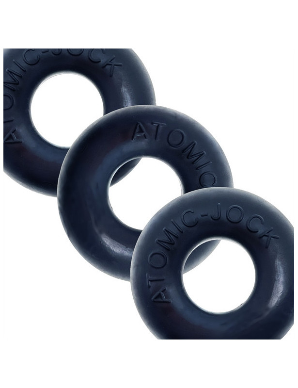 Paquete de 3 Anillos Para Pene Negro Night Edition - Oxballs