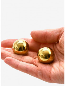 Bolas Geisha Doradas Ben Wa 25 mm 66 g - EasyToys Vibe