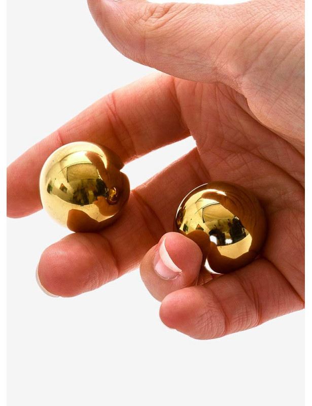 Bolas Geisha Doradas Ben Wa 25 mm 66 g - EasyToys Vibe 3