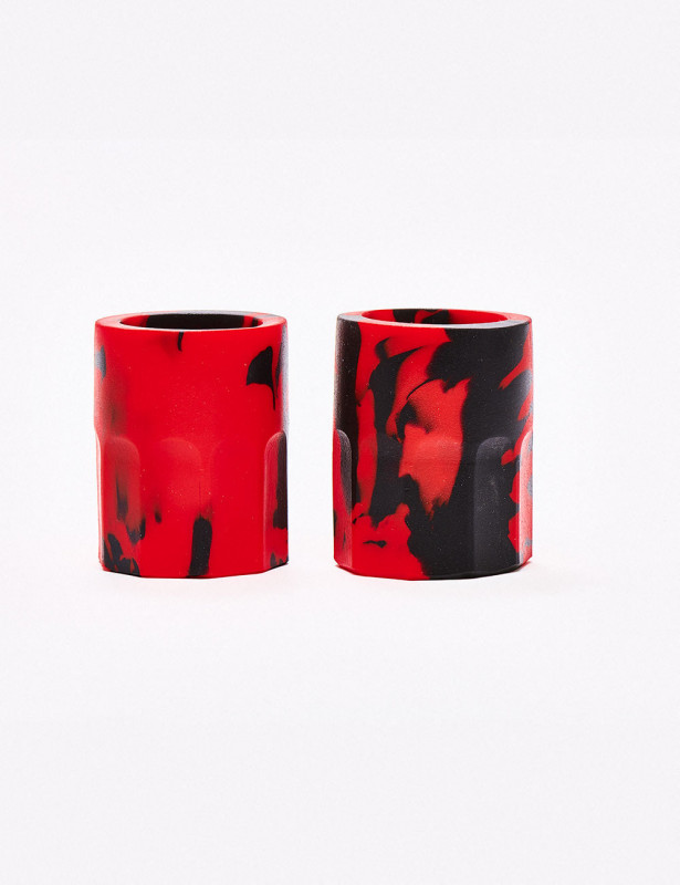 Pinzas de Silicona para Pezones Hognips-2 Rojas y Negras - Oxballs 3