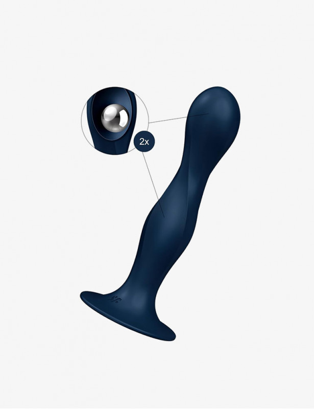 SATISFYER Double Ball-R Azul 7