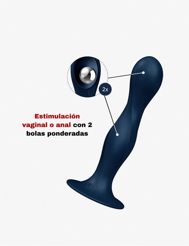 SATISFYER Double Ball-R Azul 9
