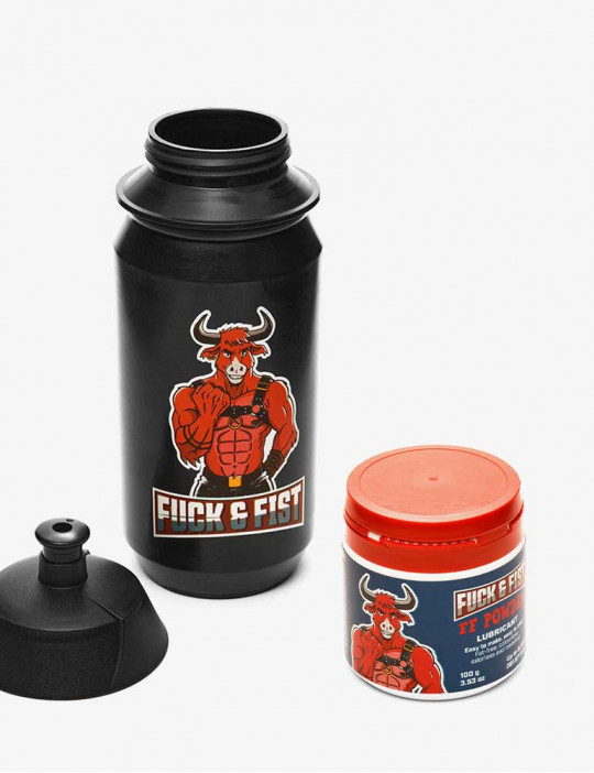 Pack Polvo Lubricante 100gr + Botella 500 ml Fuck & Fist -2