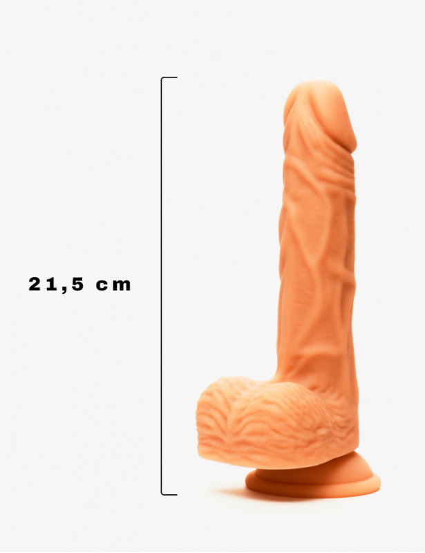 Ethan - Dildo Realista Vibrador con Calor y Ventosa-2