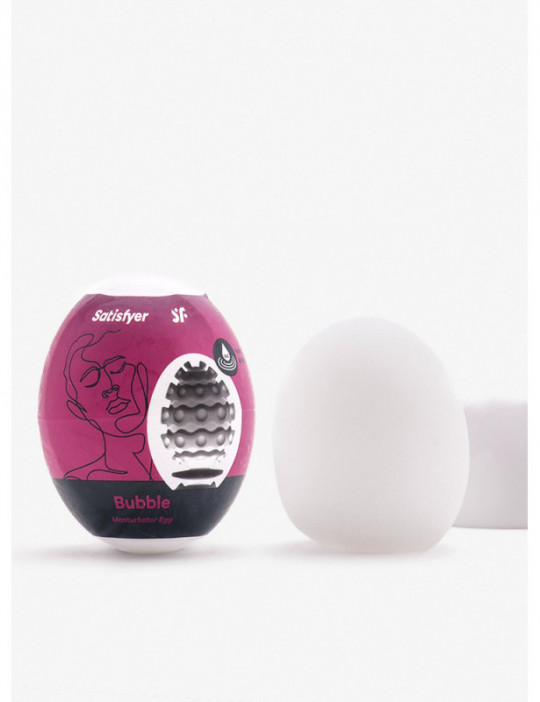 Masturbador Masculino de Huevo Bubble - SATISFYER 2