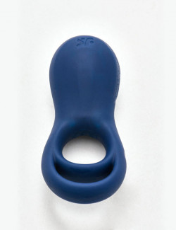 Vibrador Dúo Épico Azul con Anillo SATISFYER
