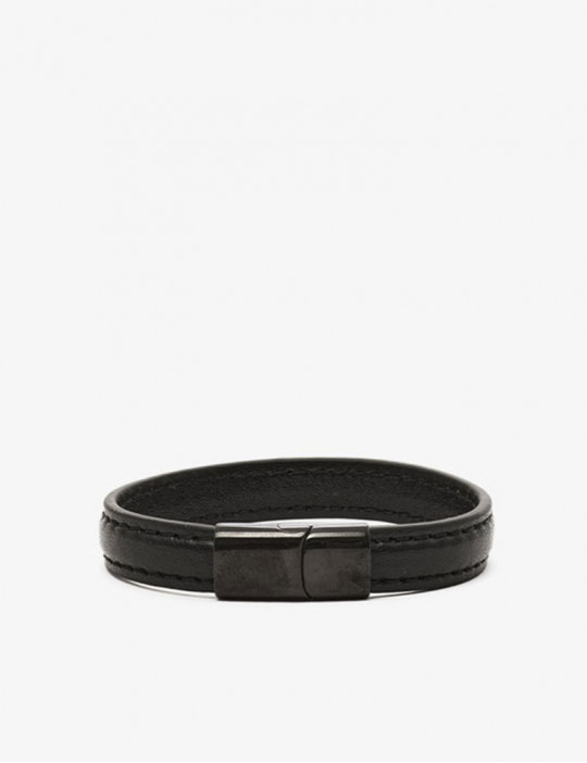 Anillo de Cuero para Pene All Black - 665