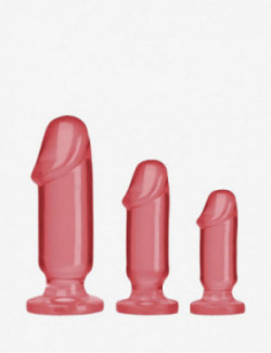 Set Anal rosa Crystal Jellies