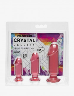 Set Anal rosa Crystal Jellies