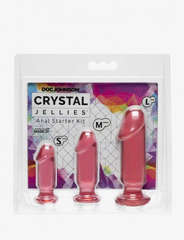 Set Anal rosa Crystal Jellies. 2