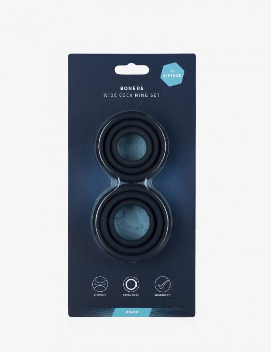 Pack De Anillos Para Pene - Boners - 6 Piezas - Silicona
