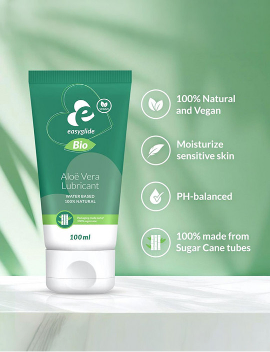 EasyGlide - Lubricante orgánico y natural de Aloe vera - 100 ml
