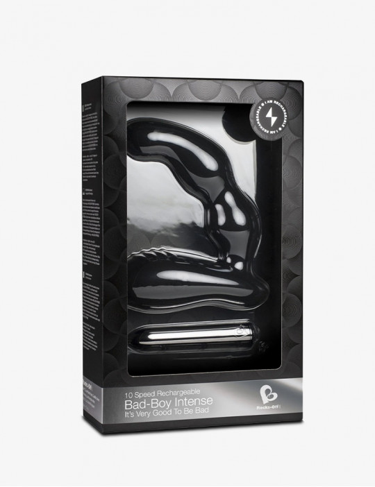 Estimulador Prostático Vibrante - Bad Boy Intense - Negro