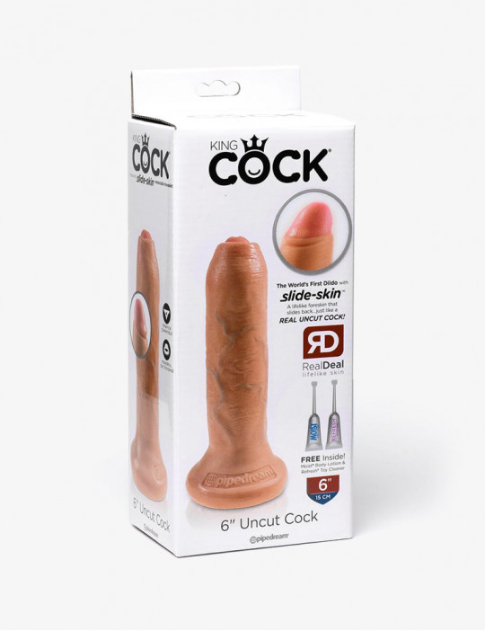 Consolador Realista Con Prepucio - King cock - 15 cm