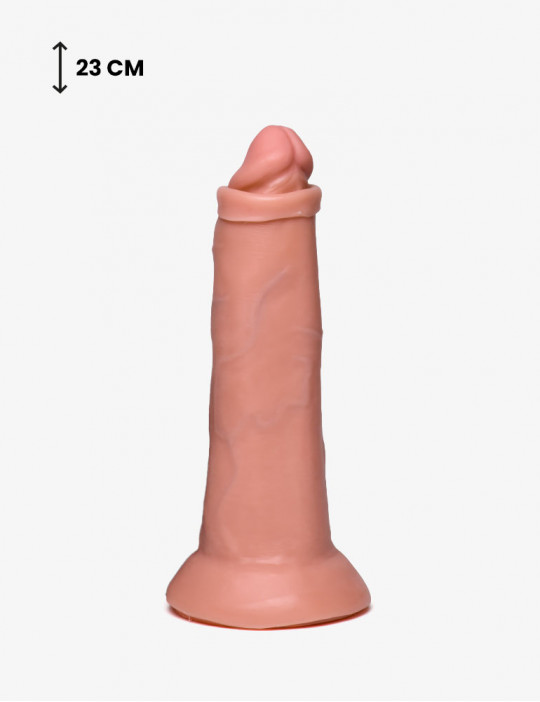 Consolador Realista Con Prepucio - King cock - 23 cm