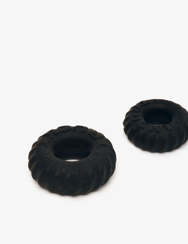 Paquete de 2 Anillos para el Pene Truckt Night Edition Negro - Oxballs