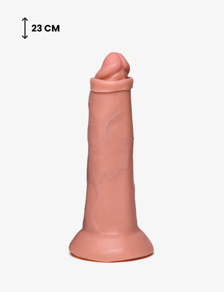 Consolador Realista Con Prepucio - King cock - 23 cm